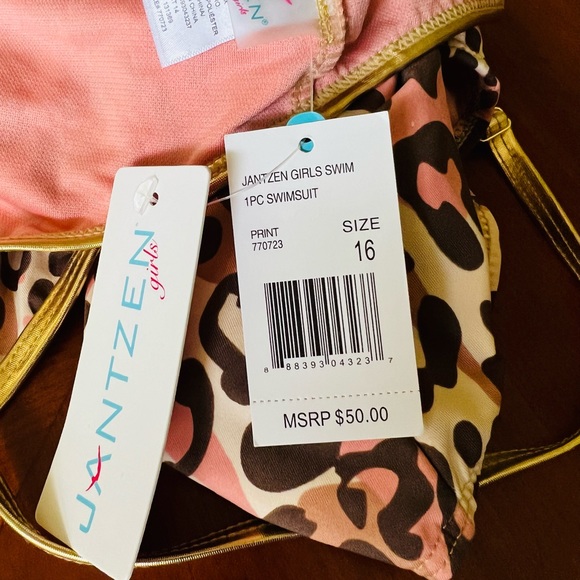 JANTZEN girls one piece swimsuit size 16 - Picture 4 of 8